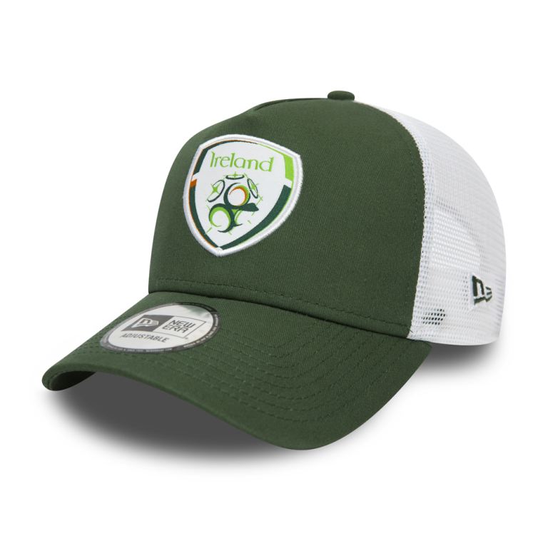 Gorras New Era Football Verdes - FA Ireland Cotton A-Frame Trucker 17035GVSO